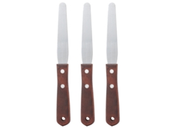 3 Palillos De Depilación De Acero Inoxidable Para Cera Herramienta De Epilación Applicador Spatulas
