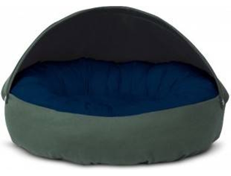 Cama Redonda para Perros y Gatos GAUTY Tela de sarga (Azul Oscuro y Verde - 57 cm)