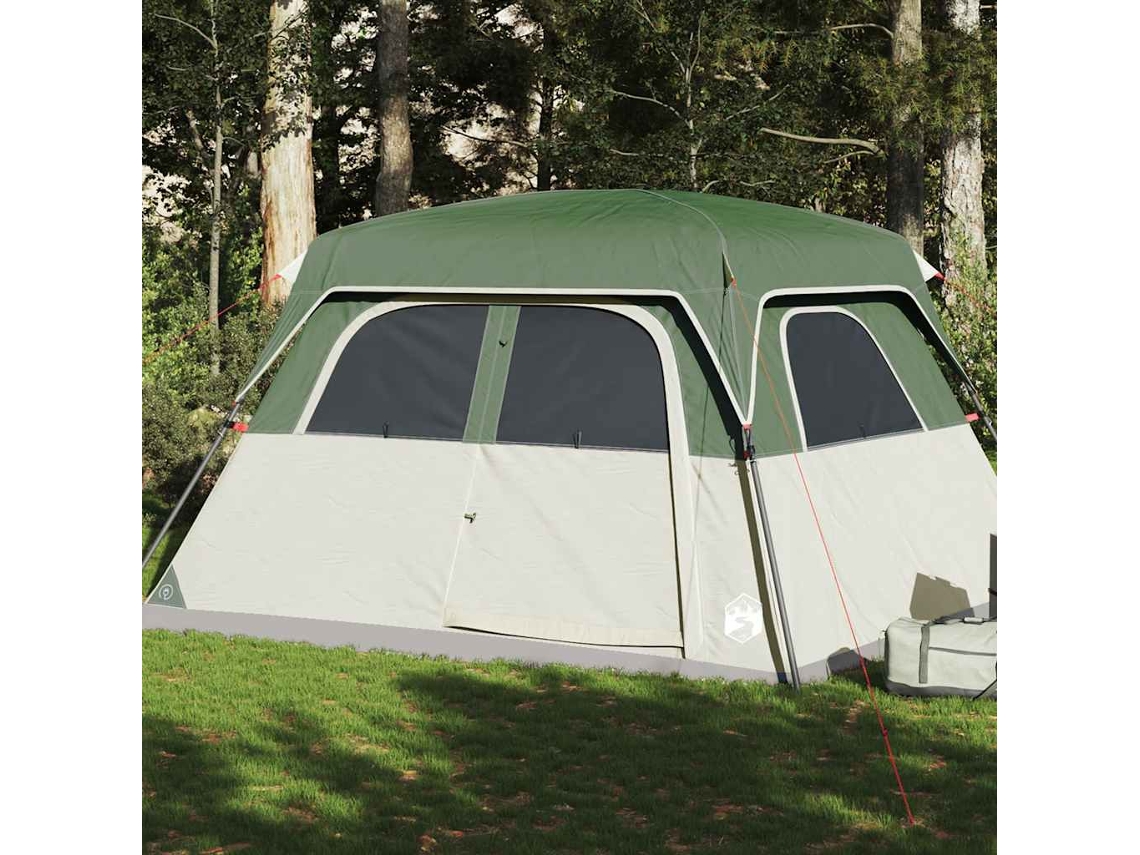 Tienda De Campaña Familiar Para 6 Personas Impermeable Verde
