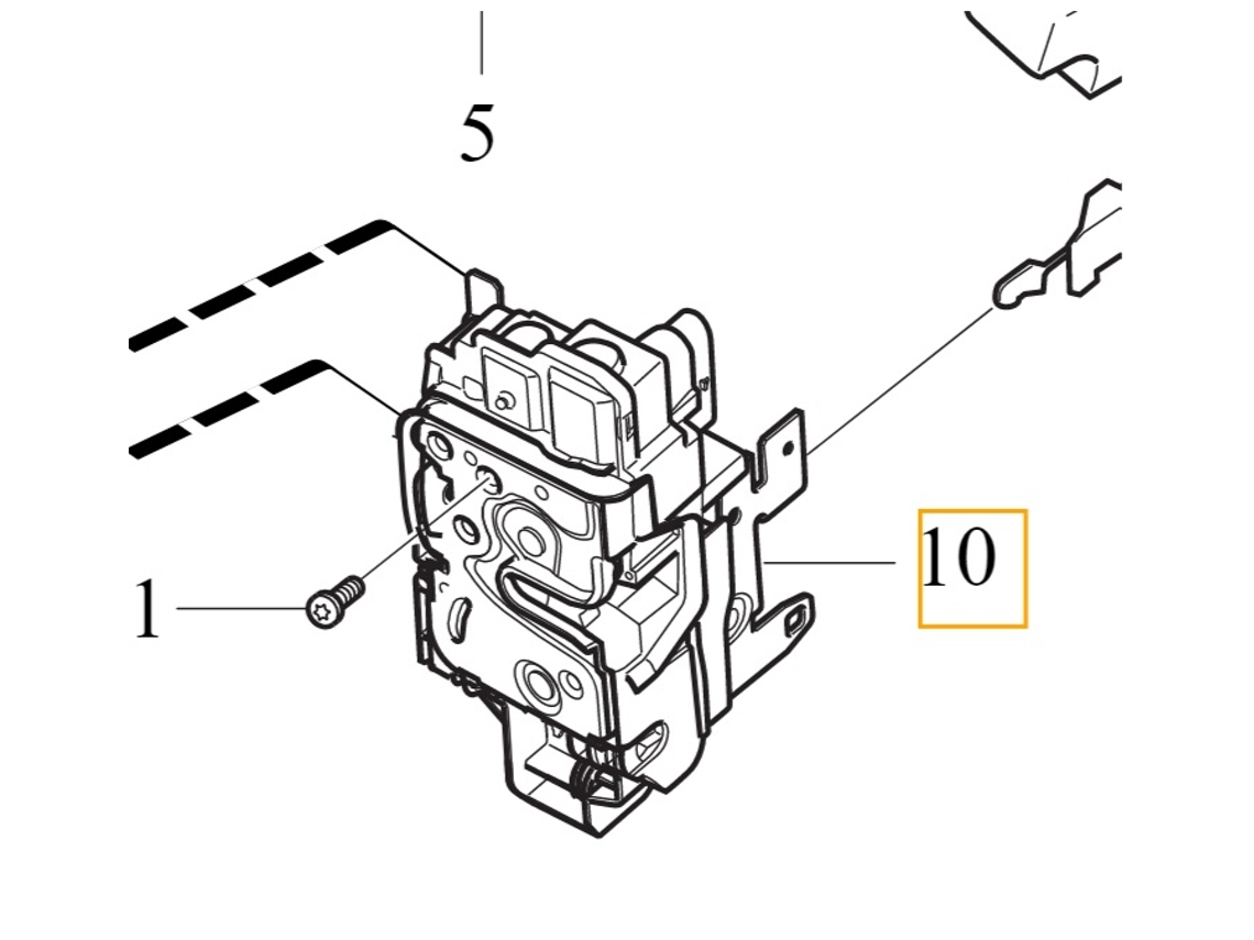 Cerradura de puerta delantera derecha para Volvo C40 XC40, pieza original 31349891