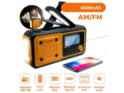 (f1) Radio Solar Portátil De Emergencia