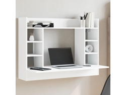 Escritorio de pared madera de ingeniería blanco 105x48x75 cm