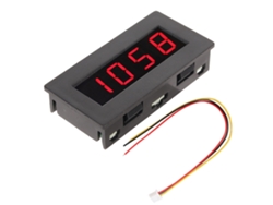 Medidor De Frecuencia Digital Velocímetro Dc 8 A 15 V 0,56 Pulg. 5 A 9999 Rpm Pantalla Digital De 4 Led Tacómetro De Frecuencia Rojo