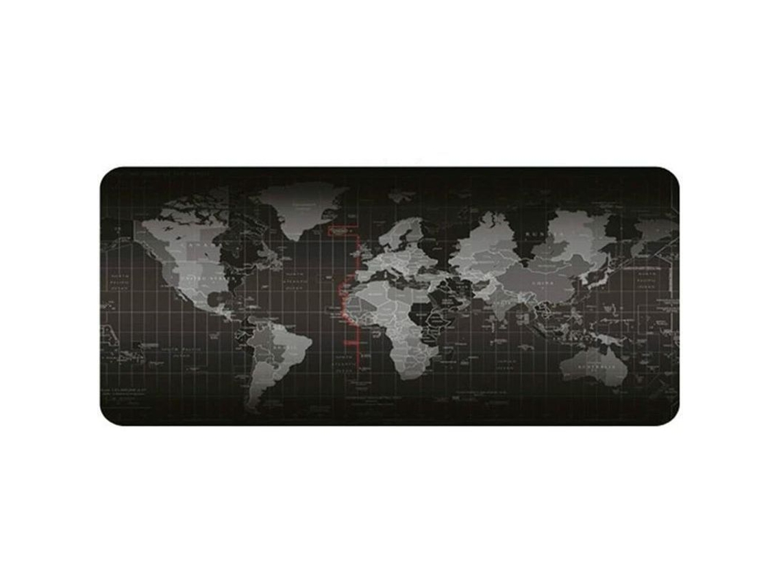 Alfombrilla De Escritorio Grande De 70x40 Cm A Prueba De Derrames Para Teclado Y Ratón Con Mapa Del Mundo De Mármol.