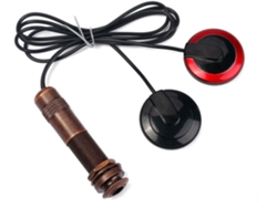 Pastilla Piezoeléctrica Para Mandolina Con Conector De 1/4 De Pulgada, Micrófono Interno De Cobre Y
