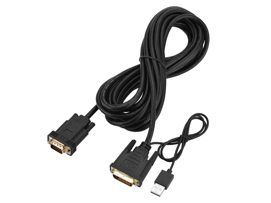 Convertidor de DVI a VGA (conversión de señal, resolución 1920x1080)