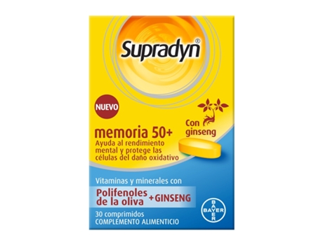 Complemento Alimentar SUPRADYN Supradyn Memoria 50+ (30 Comprimidos)