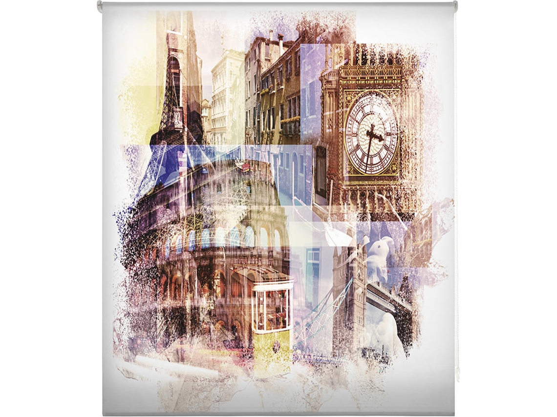 Estor Enrollable HAPPYSTOR Estampado Digital Ciudades HSCU7737 140x250 cm