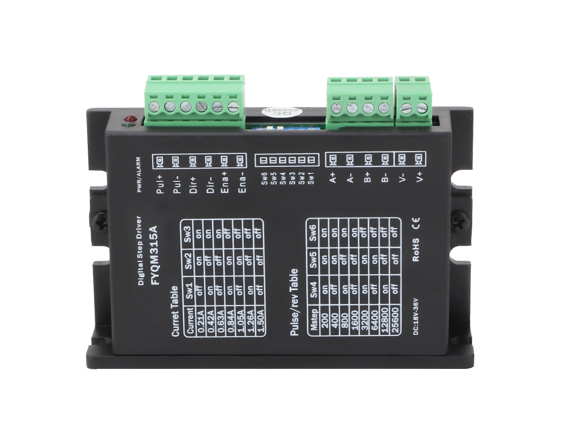 Controlador De Motor Paso A Paso Ajustable Nema 17 Dc18-36v 0.21-1.5a, Controlador Compacto, 11x8x4cm, 150g