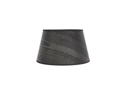 Pantalla Salma E27 Madera Negra 40dx30dx25h Conica Abierta