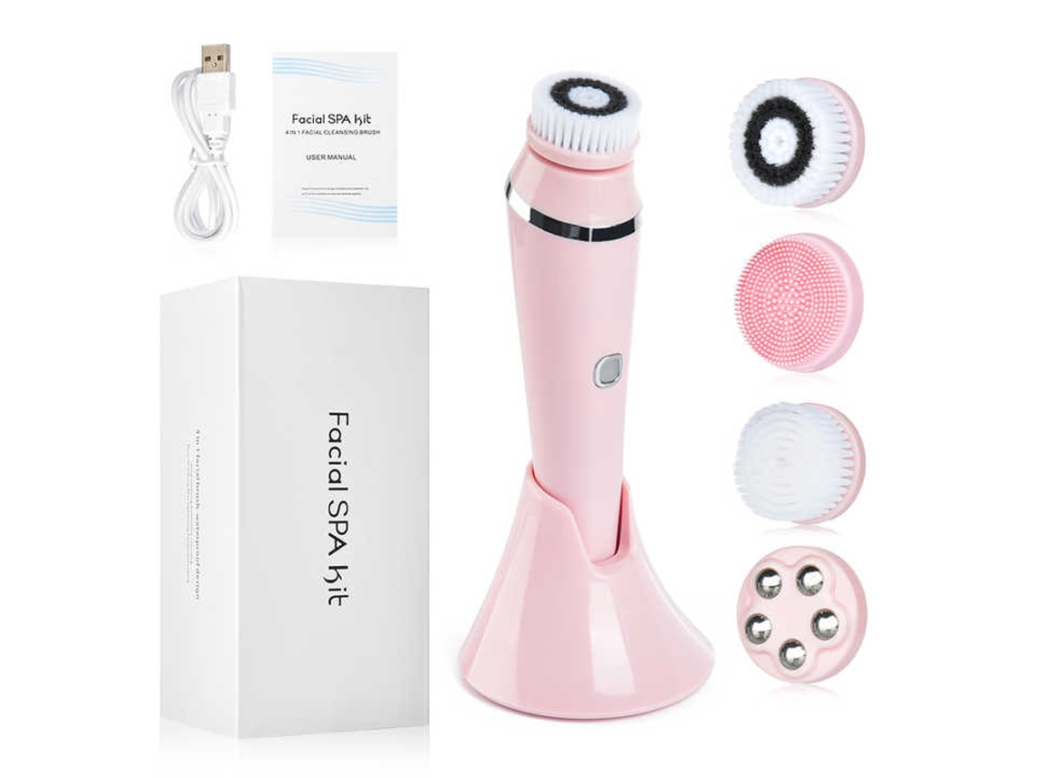 Cepillo De Limpieza Facial Eléctrico, Masaje De Limpieza Profunda, Cepillo De Limpieza Facial Resistente Al Agua, 3 Modos Gertiz