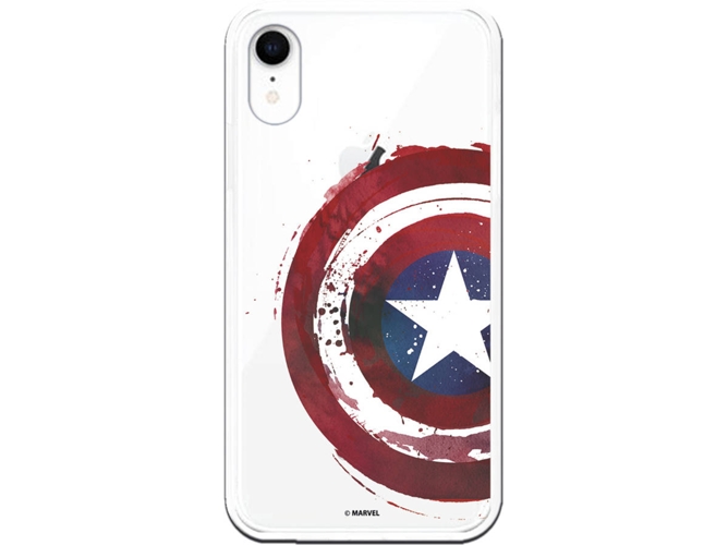 Carcasa iPhone XR MARVEL Capitán América Transparente
