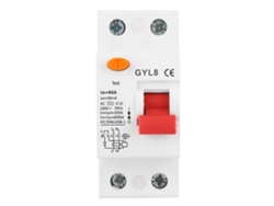 Disyuntor De Corriente Residual Gyl8 2p 40a Protección Contra Fugas 230vac Miniatura Mcb