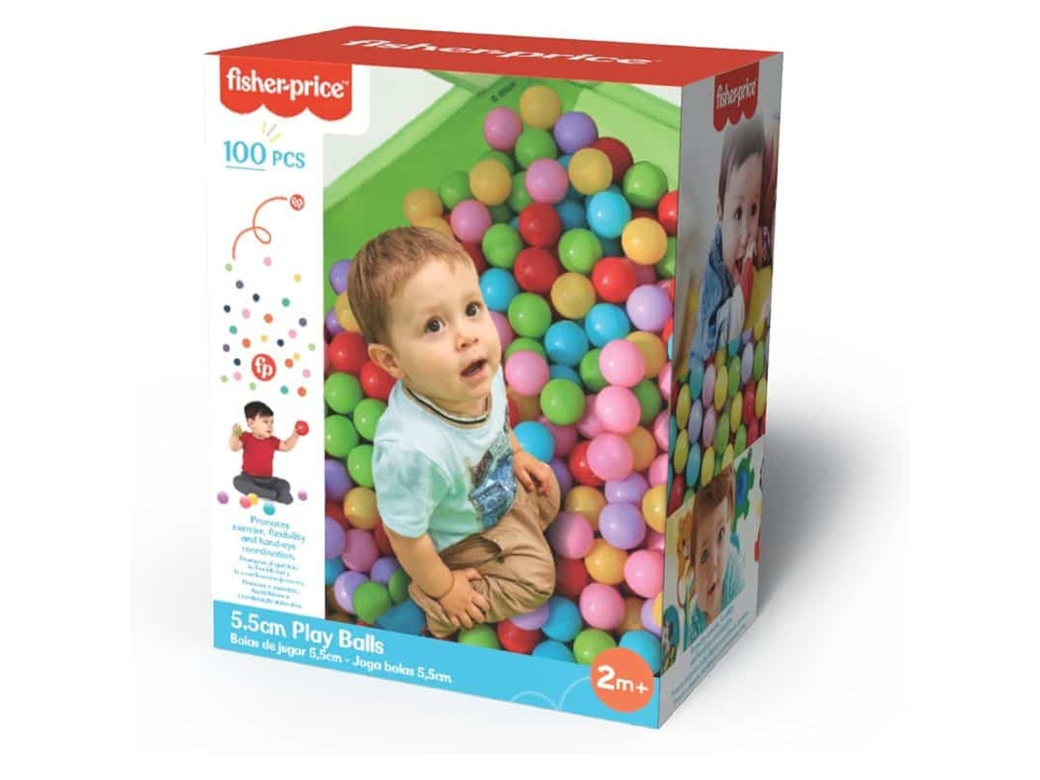 Pack 100 Pelotas Multicolor Dqb Fisher Price Con Seis Colores Diferentes DEQUBEVOLUMEN