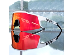 Gafas de ciclismo con lentes de polímero negro y protección UV400, montura TR 90 MDUG (estilo 4)