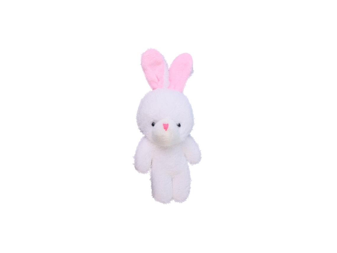 Muñeca bonita con llavero de rosca, bolsita colgante, muñeca de conejito, anillo de peluche