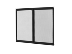 Protector de puerta mosquitera, aleación de aluminio duradera, fácil instalación, ancho 24.5 pulgadas, alto 20 pulgadas