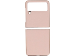 Funda Plegable Para Teléfono, Soporte Portátil De Cuero Para Galaxy Z Flip 4 (rosa)
