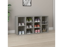 Banco Zapatero Organizador en Derivados de Madera Gris Sonoma 103X30X54,5 Cm