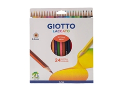 Bonitos lápices de colores de madera con cajón, redondos, no tóxicos, para material artístico MDUG (24 unidades)