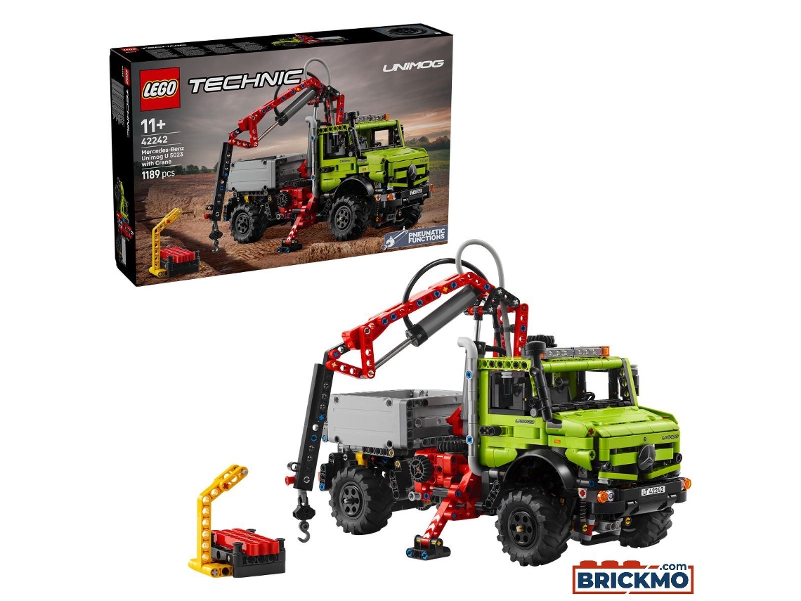 Lego Technic 42242 Mercedes Benz Unimog U 5023 Con Grúa 42242