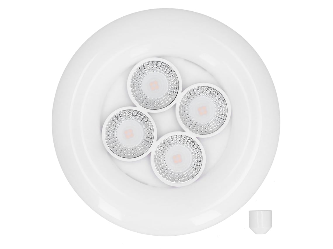 2026-foco Led De 4 Agujeros Ajustable 3 Velocidades Para Garaje Almacén Ac 165‑265v 38w