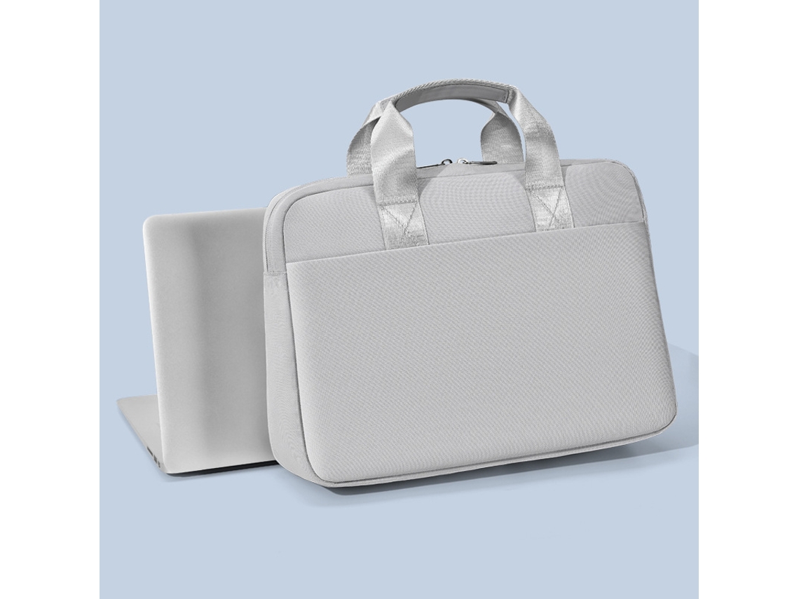 Bolso clásico gris de gran capacidad para portátil con pantalla de 15,6 y 16,1 pulgadas Chennnls