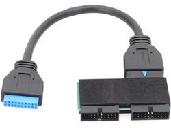 Hub Usb 3.0 De 19 Pines Con Diseño De Chip Modular, Cable Para Placa Base, Extensión De Datos.