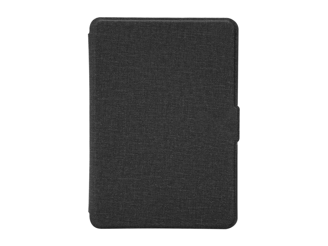 Funda protectora de piel sintética con estampado de tela para Kindle Paperwhite 123 en dorado claro (negro)