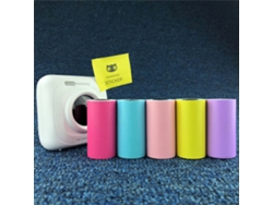 Papel Térmico (pegatina Adhesiva De Color, Tamaño 57*30) Para Papel De Impresión Térmica Paperang
