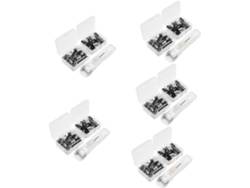 Juego de 4 mini perforadoras de mano para papel, oficina y manualidades.