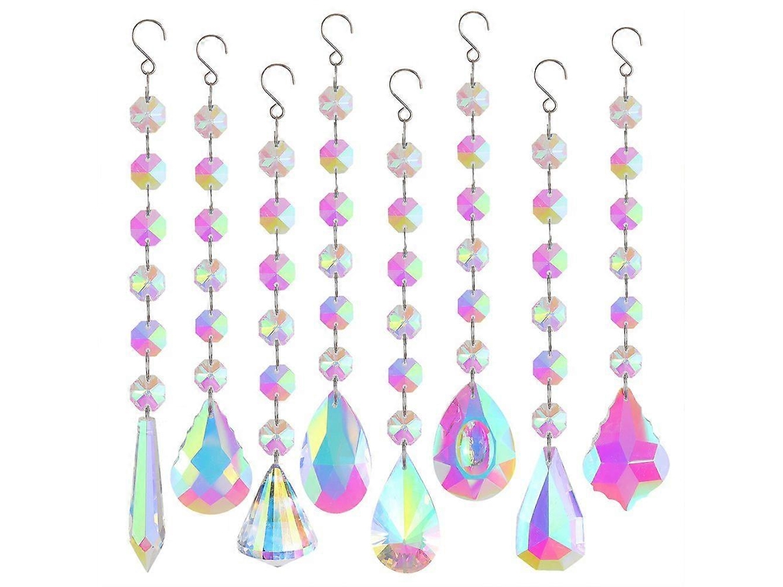 Atrapasol de cristal, colgante de cristal para ventana, jardín, hogar, coche, decoración de cristal prismático