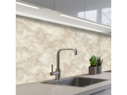 Salpicaderos De Cocina Beige - Estructura En Relieve - Piedra Natural 150x60 Cm