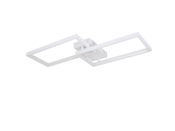 Luz de Techo Led Regulable con Control Remoto 40W Lámpara de Cocina de Diseño Moderno de Metal Blanco para Dormitorio Comedor Sala de Estar NETTLIFE