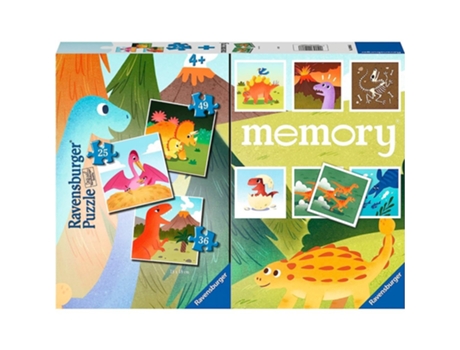 Dinosaurios Pack Memory Y Puzzle Triple RAVENSBURGUER