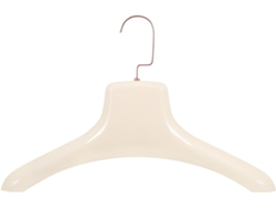 Percha Ancha Abs Blanco Gancho Acero Inoxidable Protege Adecuada Abrigos Trajes Ropa
