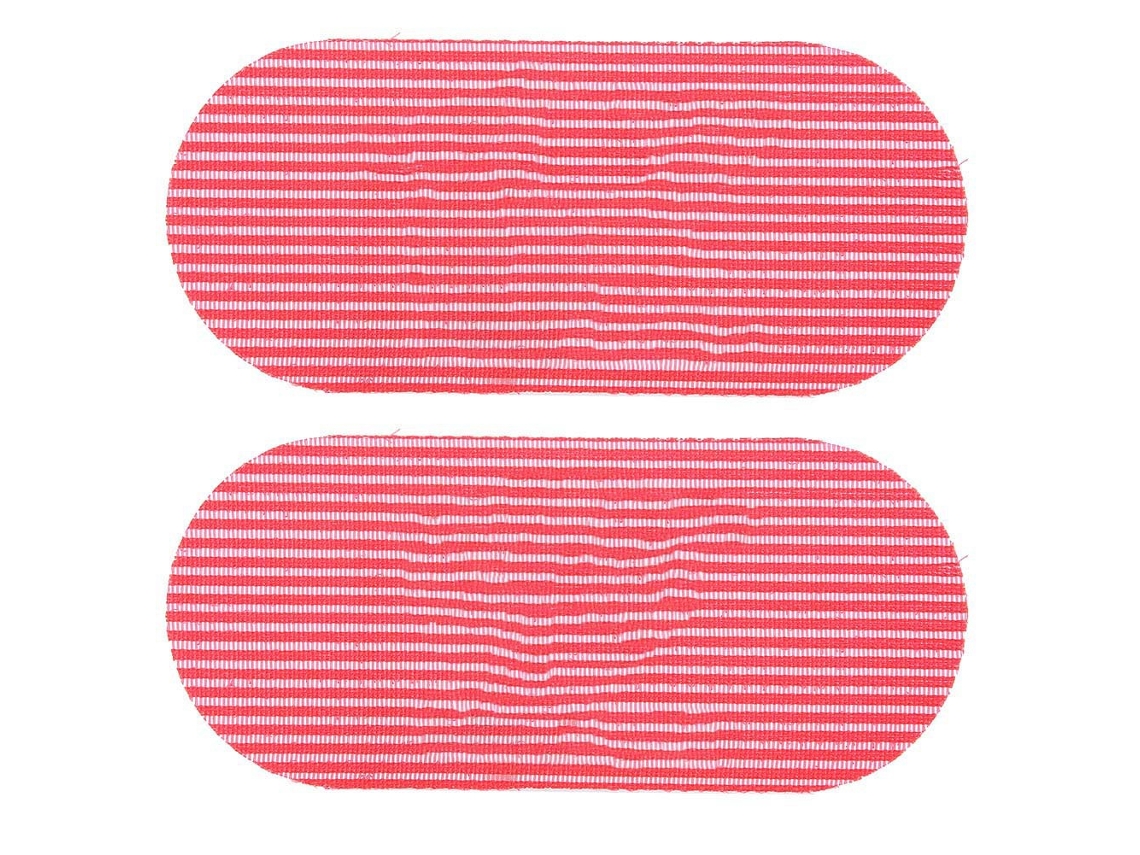 Pegatina Mágica Para Pelo Retro Carving Pad De Peinados Franja Roja Sticker De Pelo