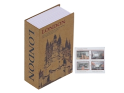 Mini Caja Fuerte Con Forma De Libro Para Guardar Dinero Y Objetos Importantes.