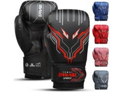 Guantes De Boxeo Para Niños Fk-3.6 - Negro - Farabi Sports 6 Oz, Júnior Para Mma, Muay Thai, Saco De Golpeo Y Entrenamiento Para 5 A 10 Años