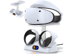 Base De Carga Y Soporte Ksb Para Ps Vr2 Con Bases Magnéticas Para Mandos Y Soporte Para Auriculares.