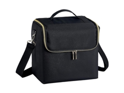 2026-organizador De Maquillaje Grande Bolsa Viaje Estuche De Belleza Con Correa Adjustable Negro