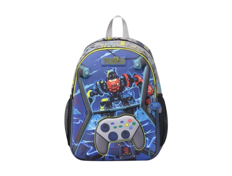 Mochila Escolar Grande de Videojuegos Monark