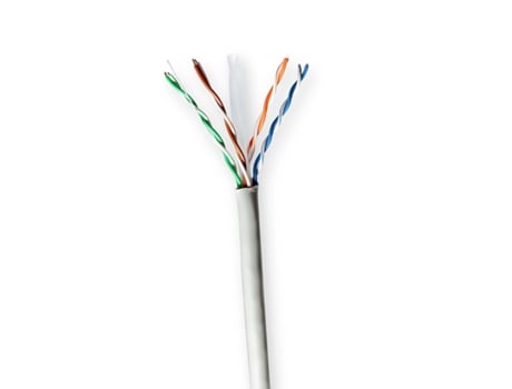 NEDIS Cable Bobina Categoría Cat6 Sólido U/Utp Cca Cable de cobre revestido de aluminio 100,0 metros para uso en interiores
