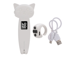 Anillo de desplazamiento inteligente silencioso para celular y tableta con carga rápida USB C blanco