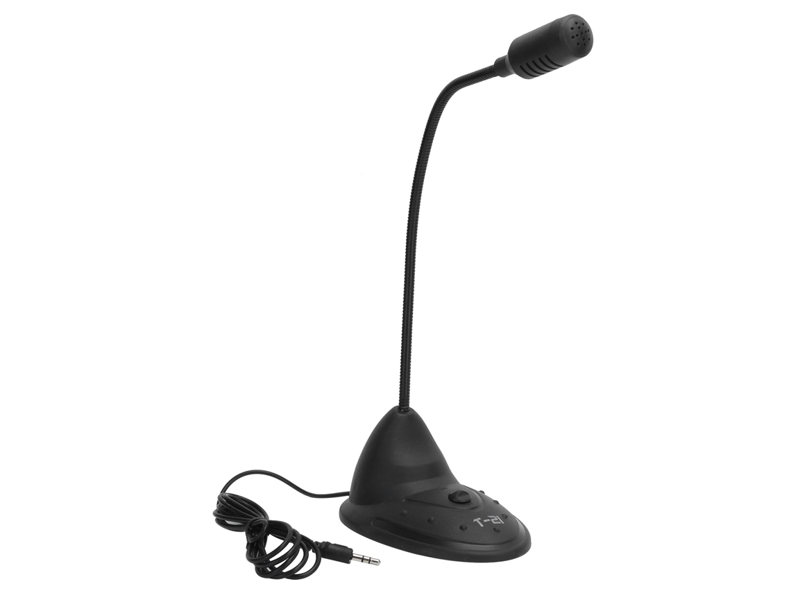 Micrófono Capacitivo De Escritorio Con Cable Flexible De 3,5 Mm Para Juegos Y Transmisiones En Directo.