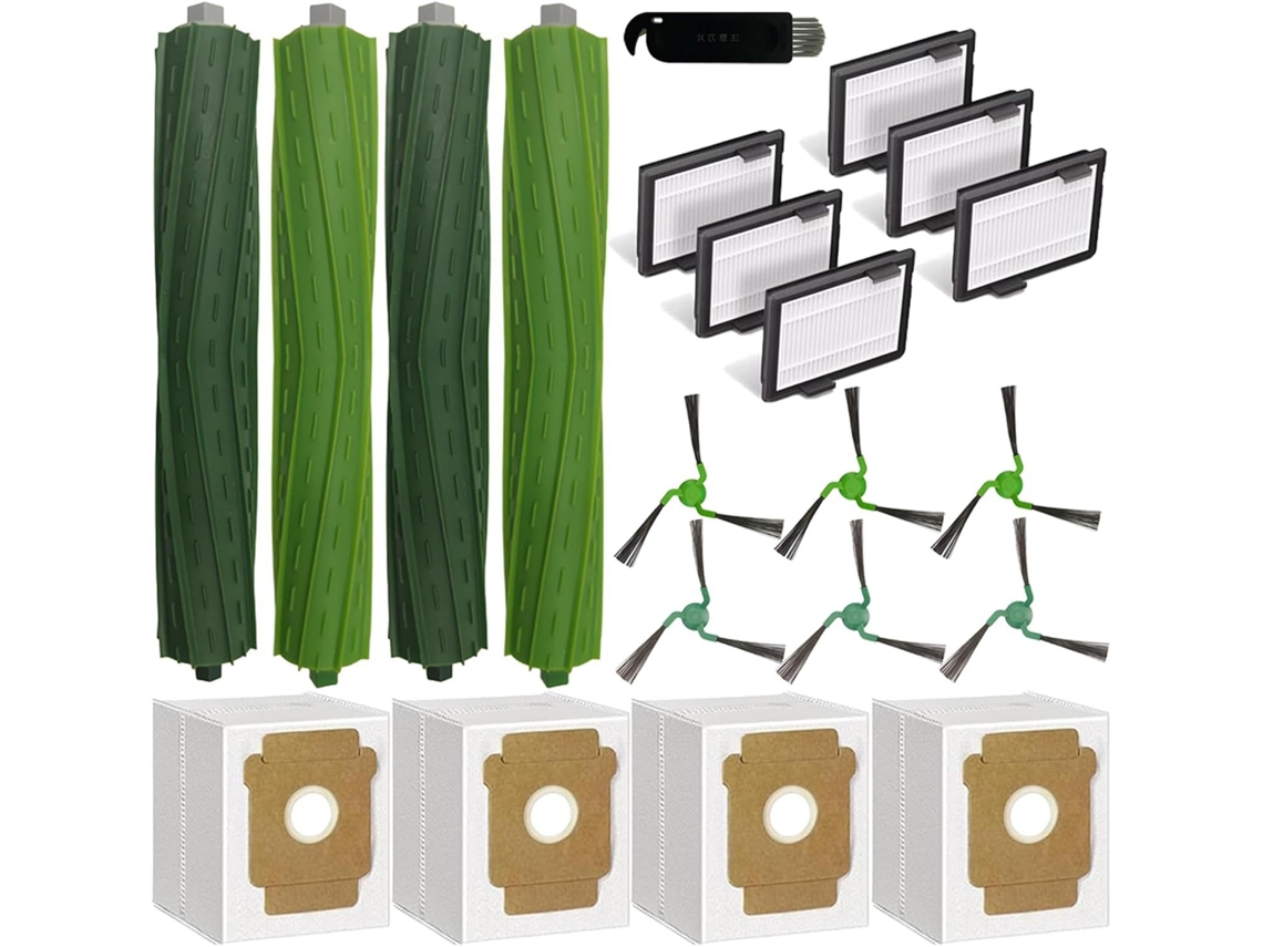 Kit Repuesto Compatible Irobot Roomba Max705/706 Combo, Cepillos Principales, Laterales, Filtros Y Bolsas De Polvo