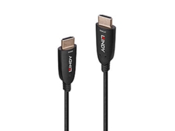 Cable HDMI LINDY OPTIC HYBRID Negro