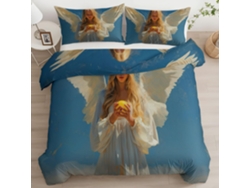 Juego Funda Nórdica Juego Ropa Cama Almohada Funda Estampado Piezas Color 200x200 Cm 200 X 65