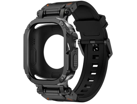 Pack Funda 360 Correa Aventurera Apple Watch Series 6 44Mm Negro VEANXIN