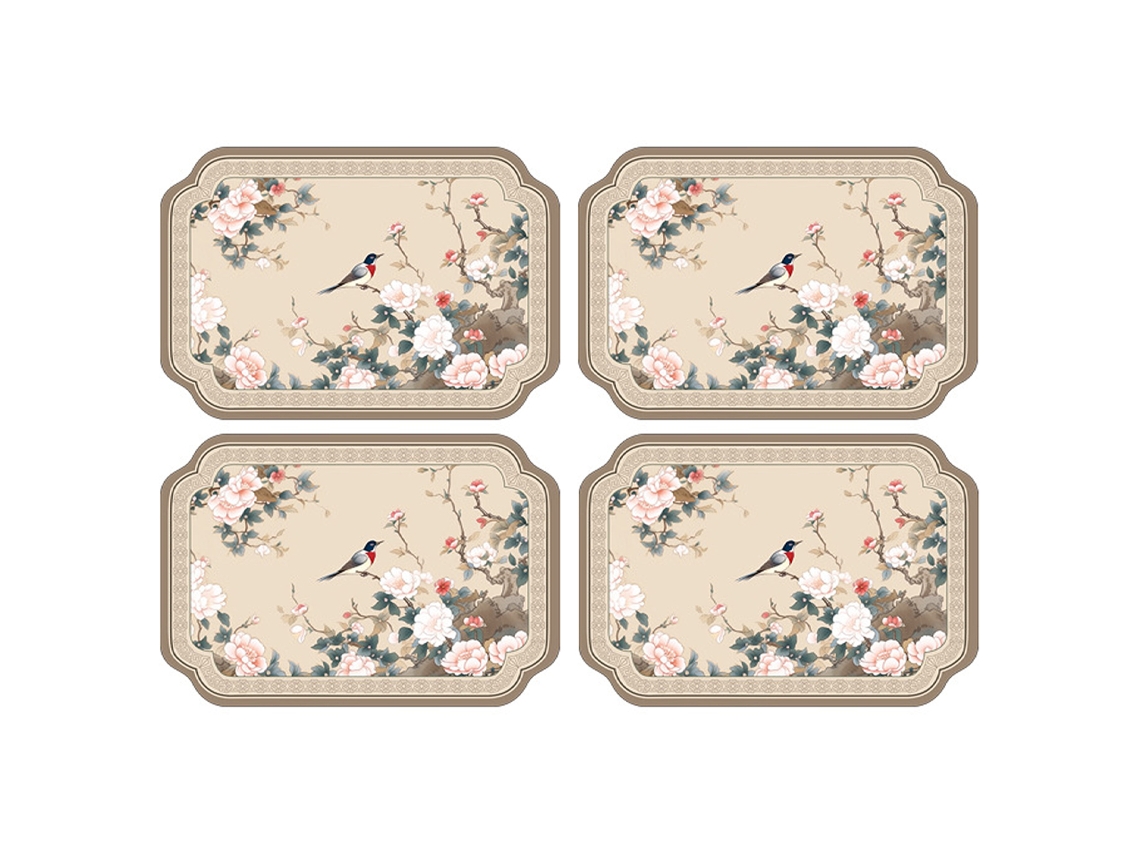 MEOIRUERY Set de 4 Almohadillas para Mesa PVC, Antideslizantes y Impermeables, Fáciles de Limpiar, 40x30 cm